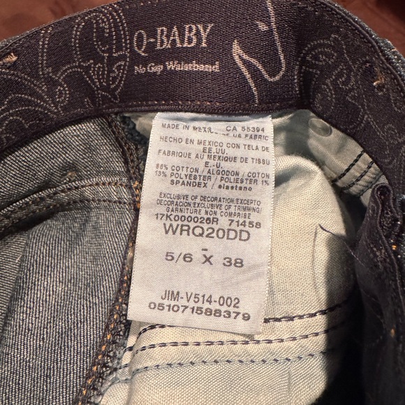 Wrangler Women's Q-Baby Jeans - Dark Blue - Picture 2 of 4